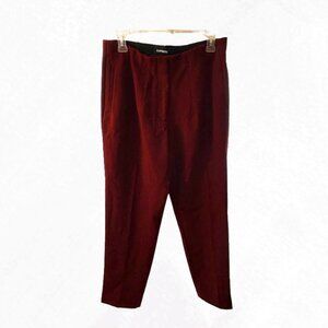Express Burgundy Stretch Pants